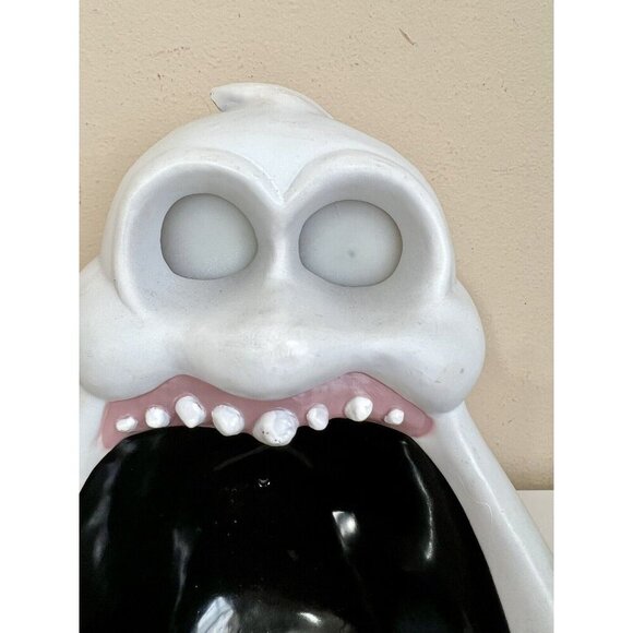 Rare Gemmy Big Mouth Ghost Halloween Animated Talking Candy Bowl Motion Sensor - Picture 8 of 12